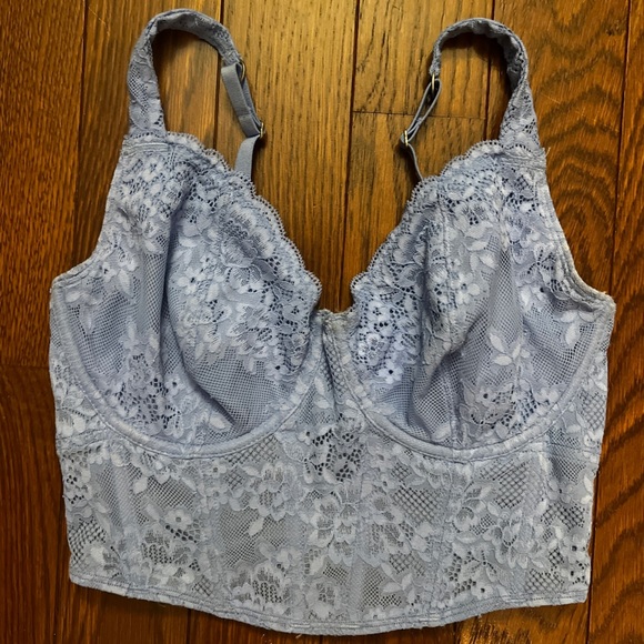 Gilly hicks lace blue bralette top size XS Curvy - Picture 4 of 4